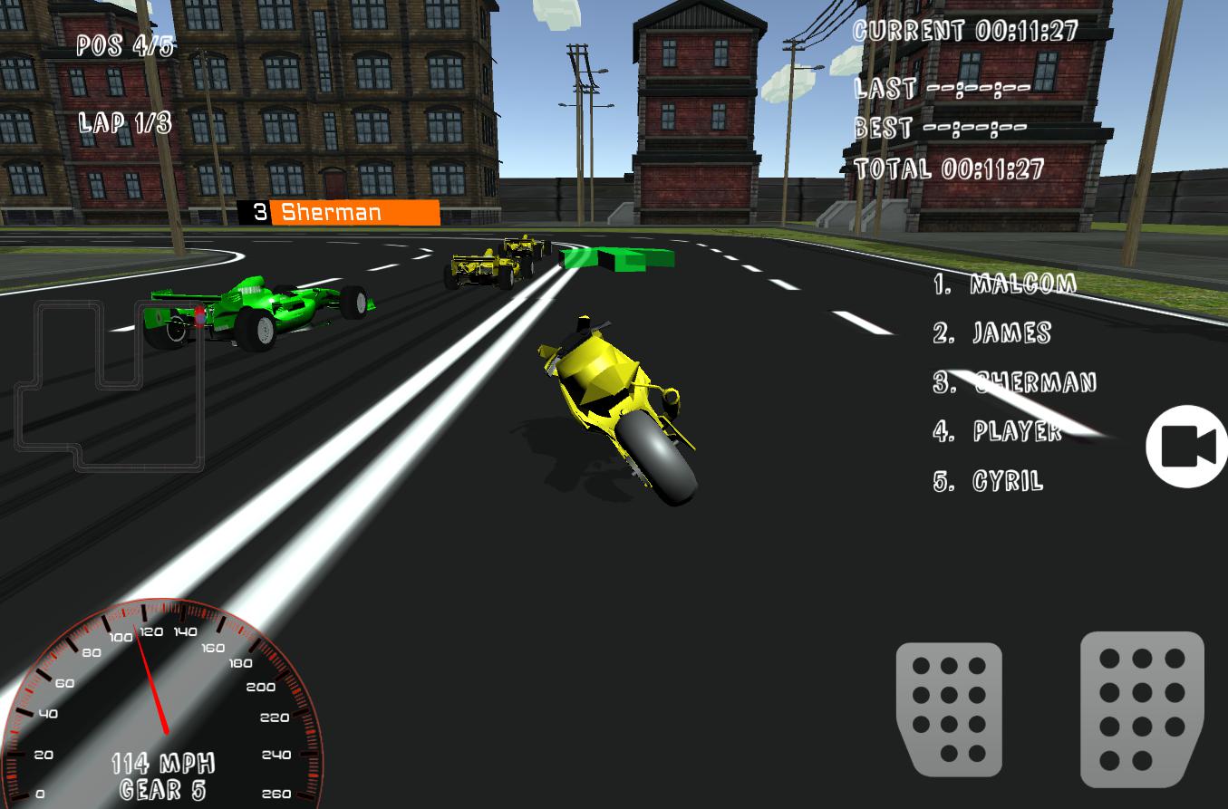 免费摩托车与方程式赛车3D游戏_截图_3