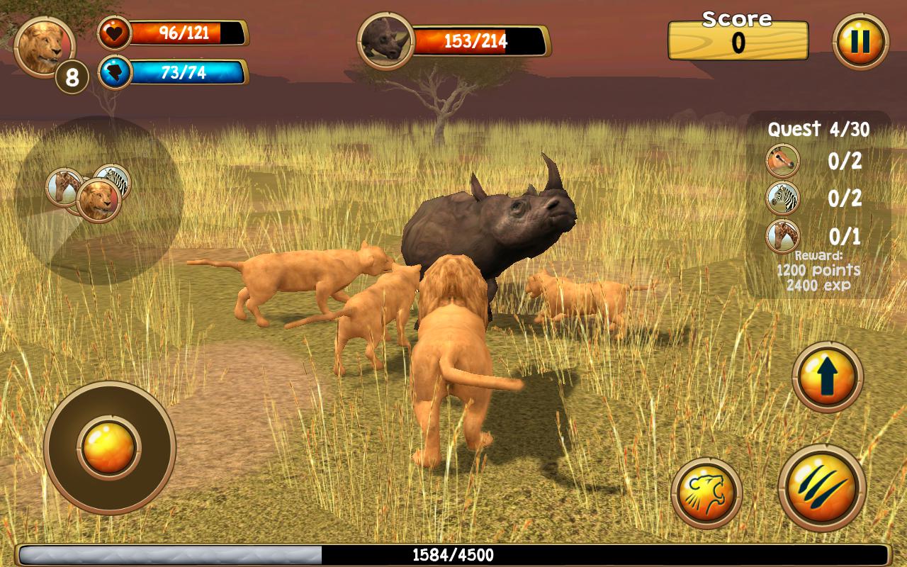 Wild Lion Simulator 3D_截图_3