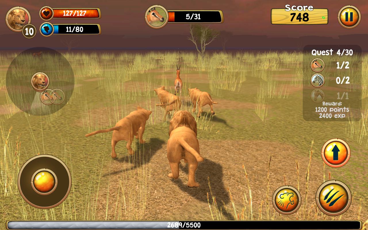 Wild Lion Simulator 3D_截图_5