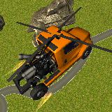 Flying Helicopter Truck Flight