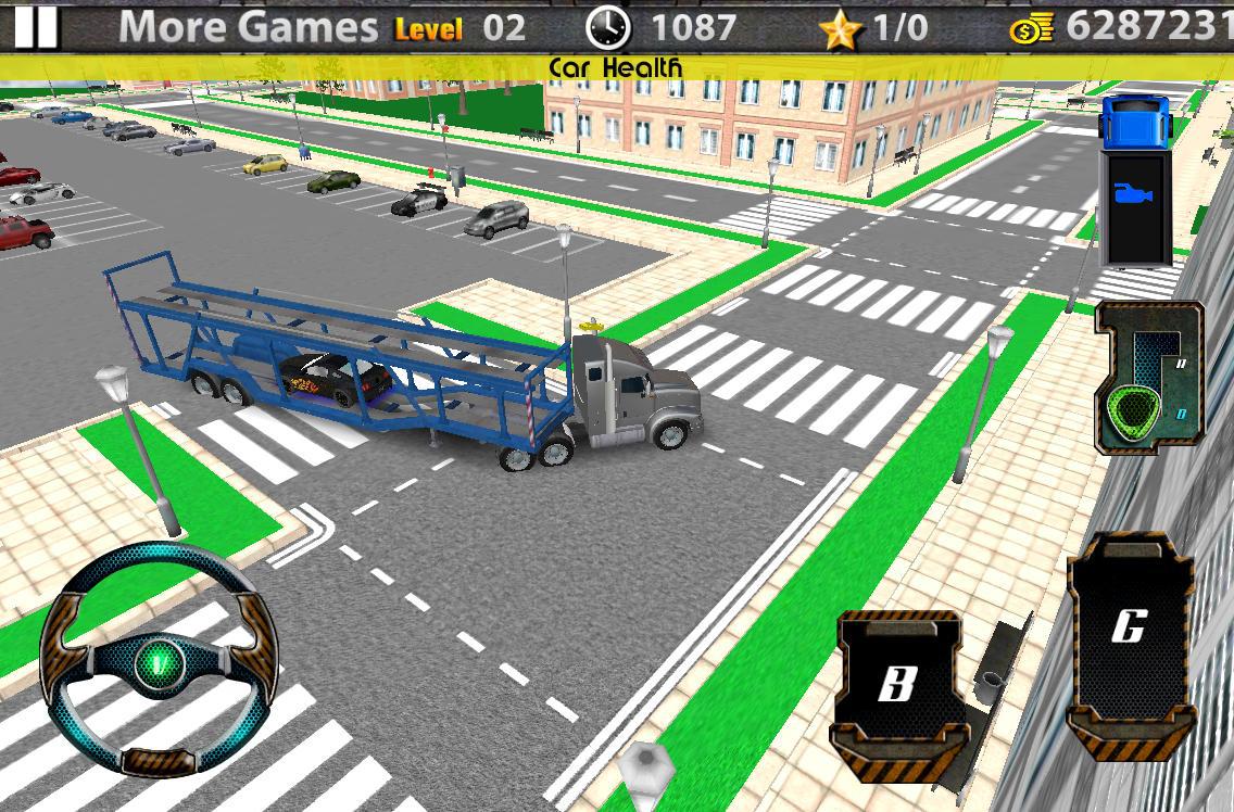3D汽车运输拖车的卡车_截图_4
