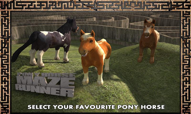 Pony Horse Maze Run Simulator_游戏简介_图3