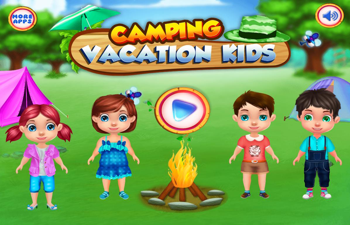 野营度假 孩子 游戏