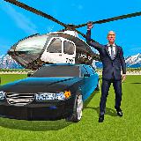 俄罗斯豪华轿车和直升机
