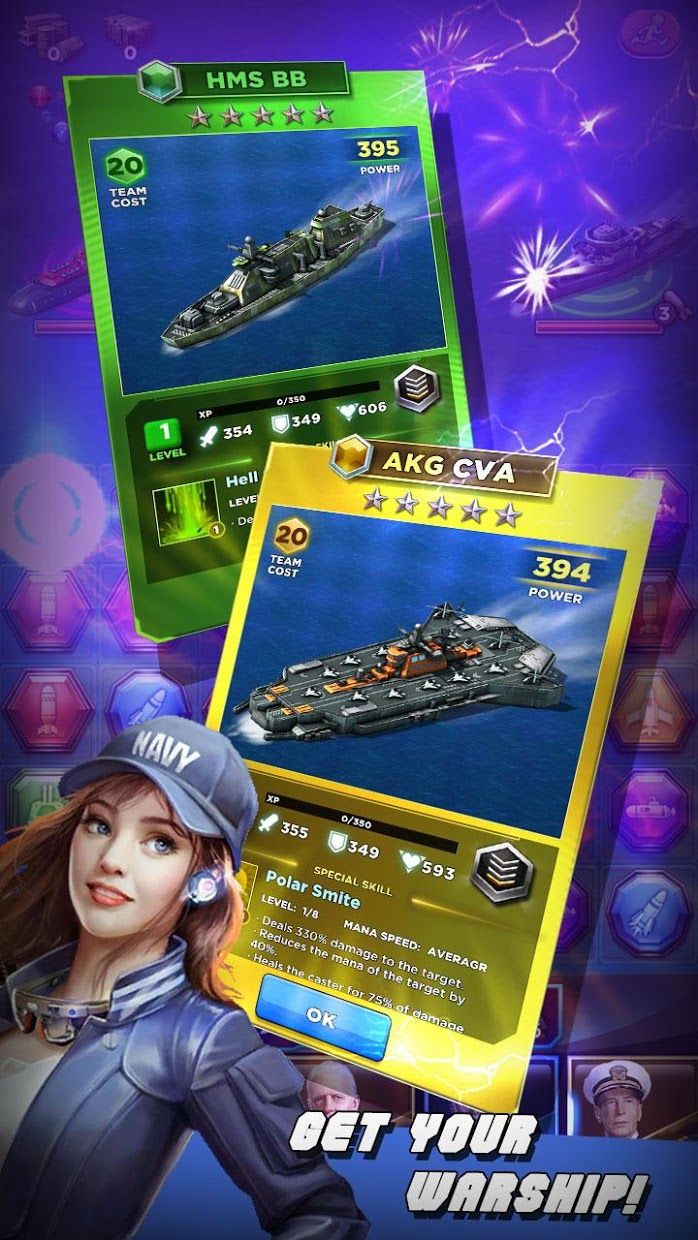 Battleship & Puzzles: Warship Empire_游戏简介_图4