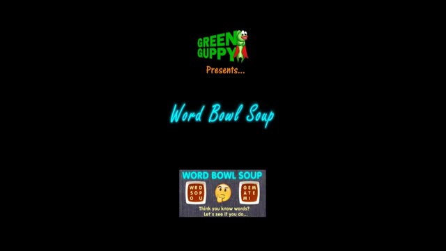 Word Bowl Soup
