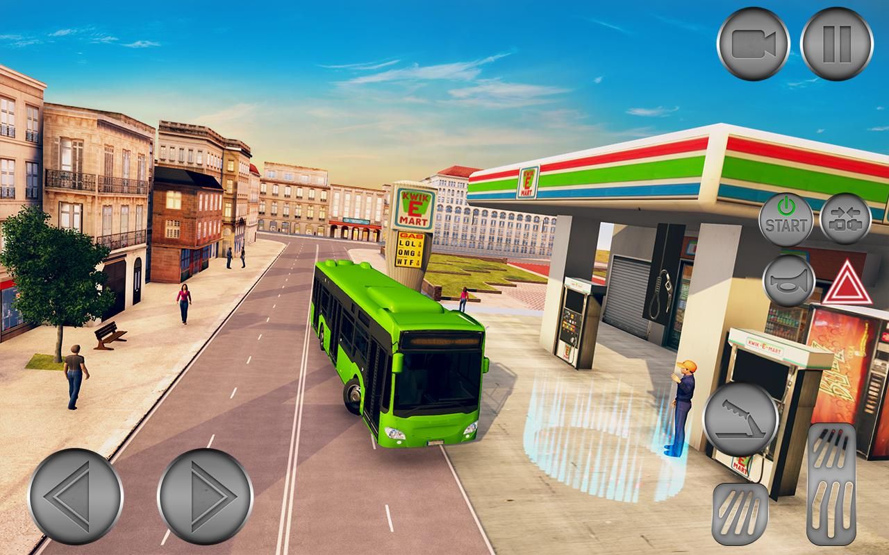 城市公共汽车驾驶学校游戏3D教练公共汽车辛2018年_截图_2