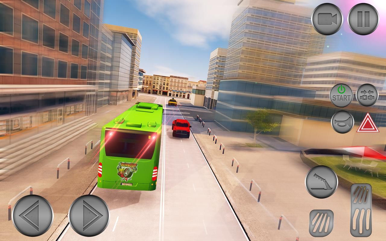 城市公共汽车驾驶学校游戏3D教练公共汽车辛2018年_截图_4