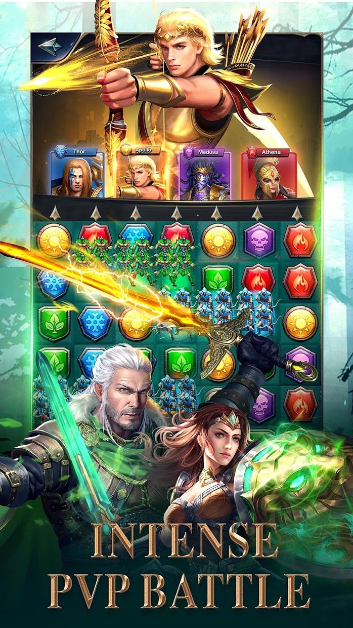 MythWars & Puzzles：RPG Match 3_截图_4