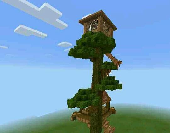 我的世界树屋怎么做 赶紧来看看这个简单又快速的建村屋方法吧 我的世界 国际服minecraft 攻略 Ourplay