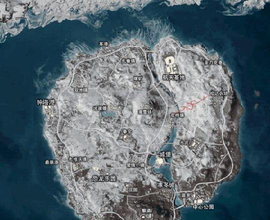 和平精英雪地地图图片