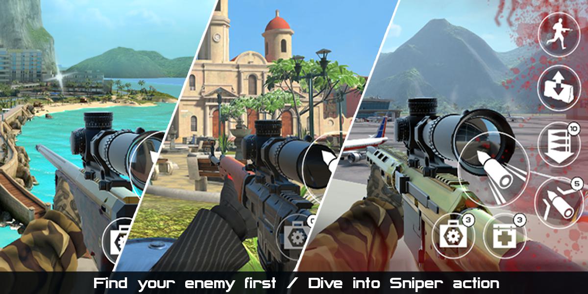 Death Dealers: 3D online sniper game_截图_3