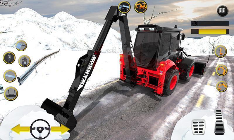 雪地重型挖掘机模拟器_截图_4