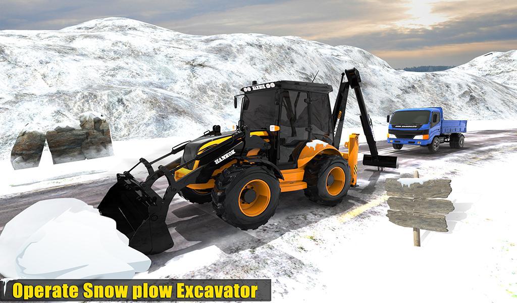 雪地重型挖掘机模拟器_截图_5
