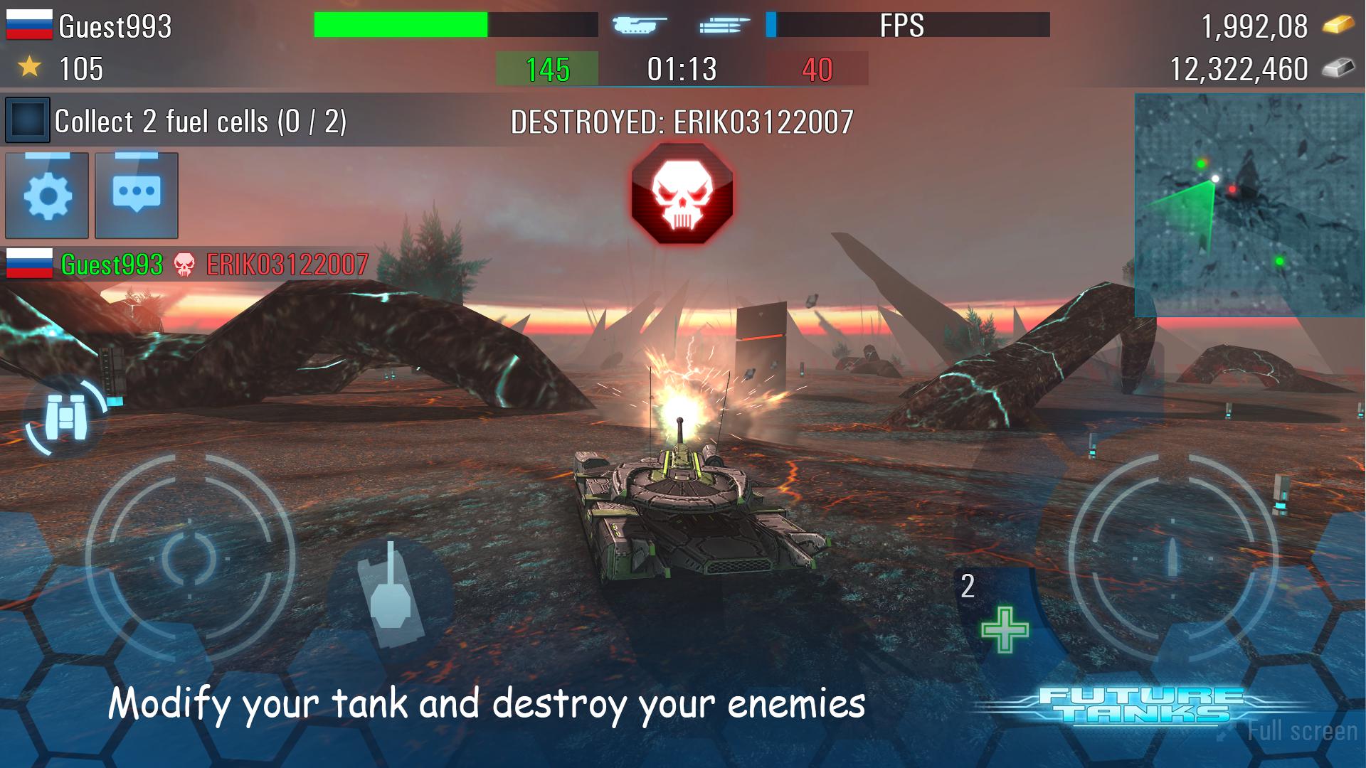 未来坦克：动作坦克游戏_截图_5