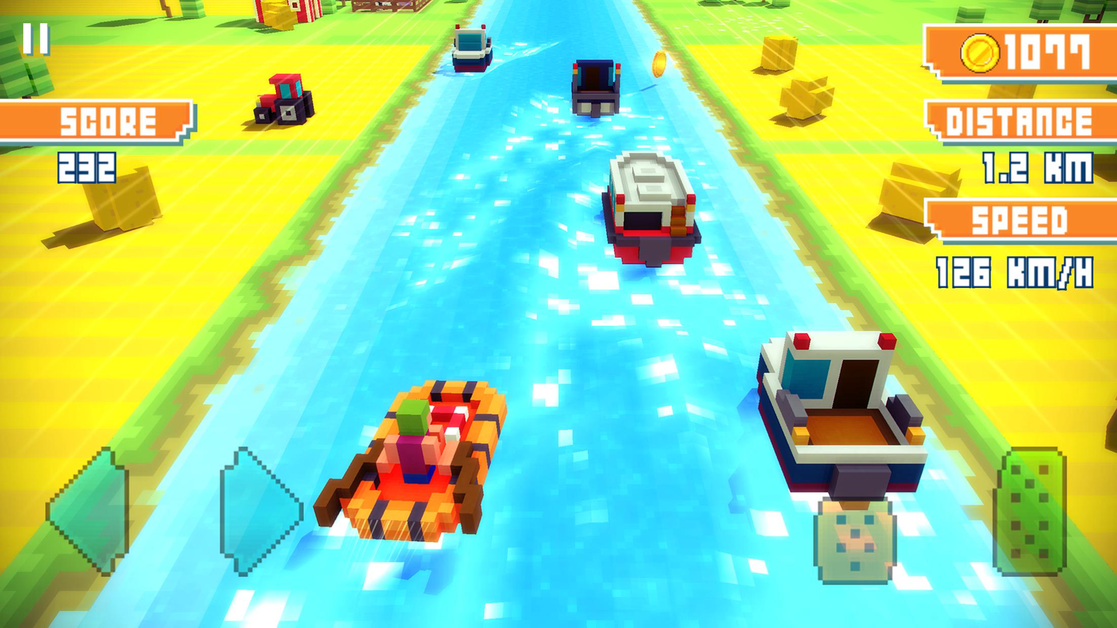 Blocky Highway: Traffic Racing_截图_3