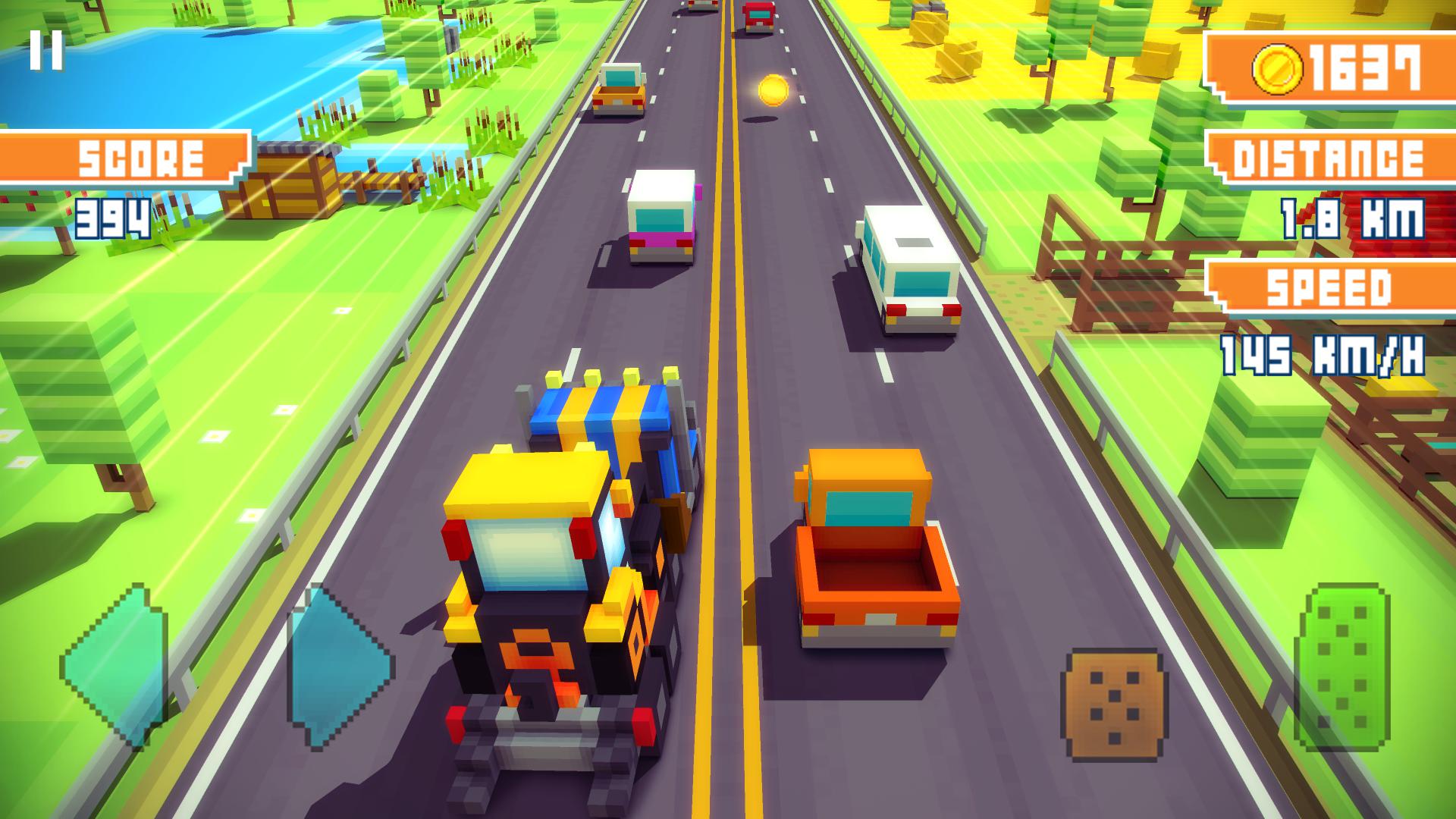 Blocky Highway: Traffic Racing_截图_5