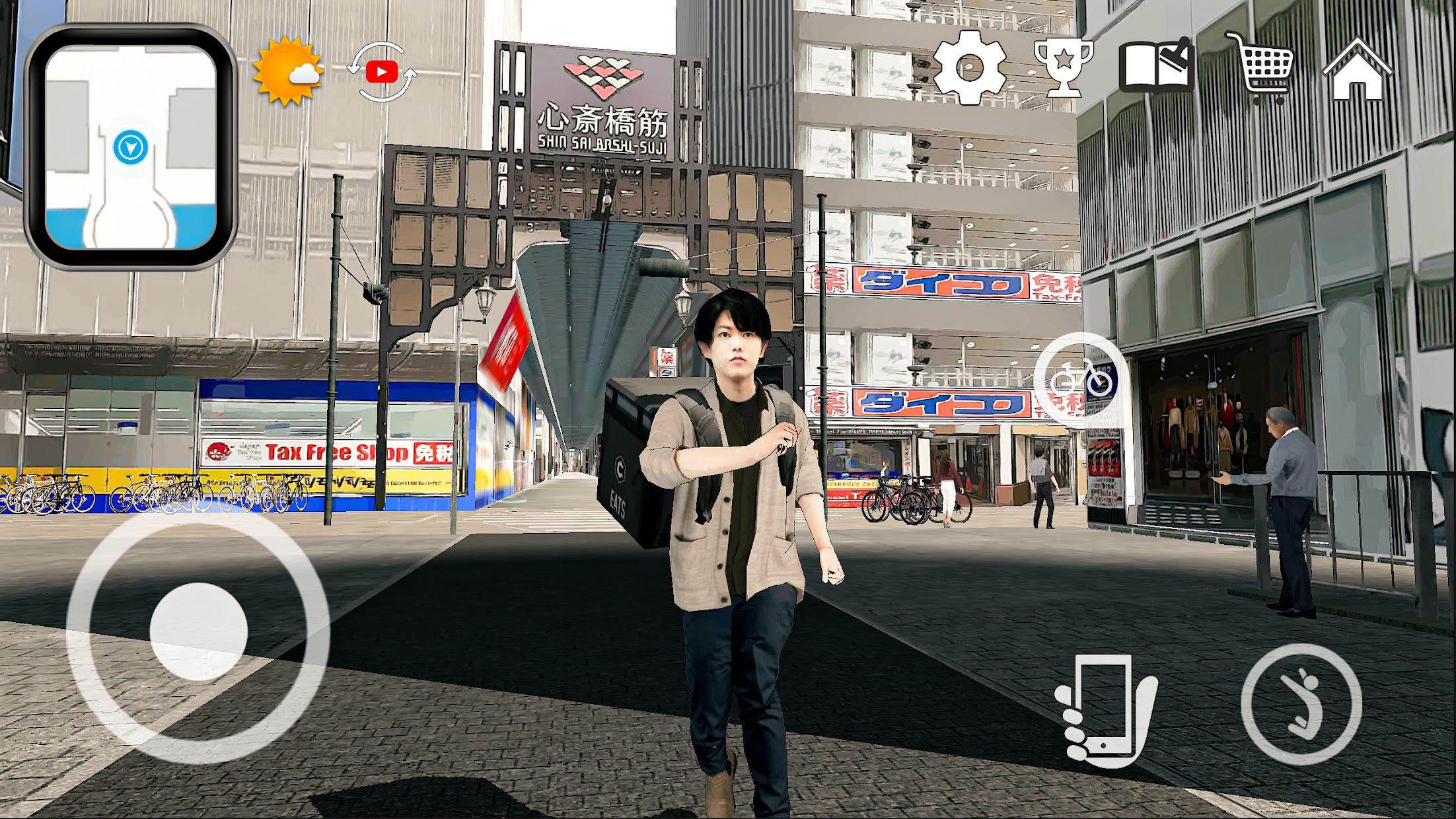 大阪外送员模拟器-日本虚拟旅游 3D