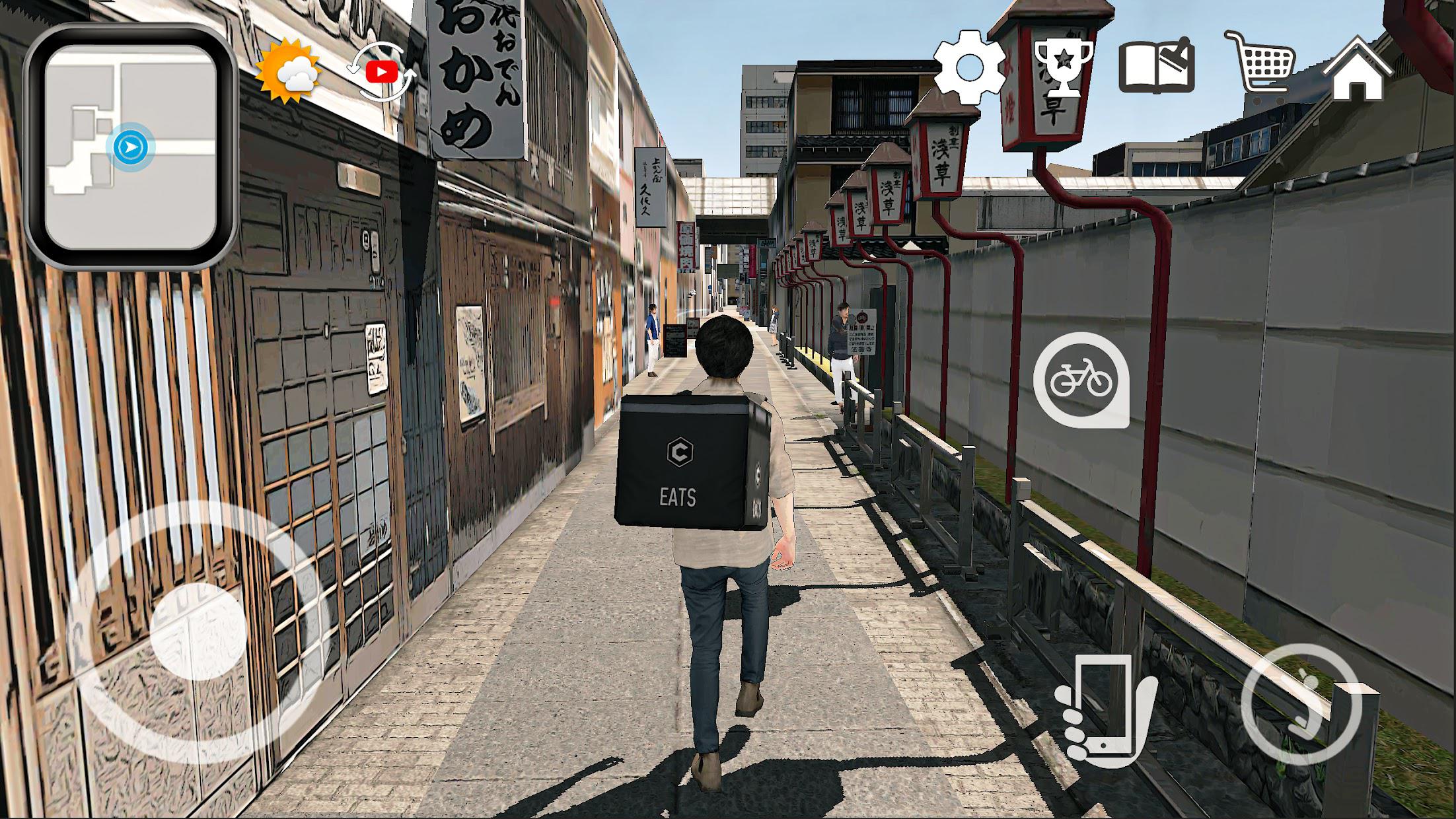 大阪外送员模拟器-日本虚拟旅游 3D_截图_4