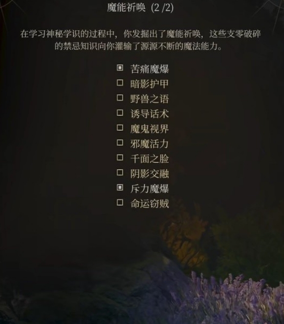 博德之门3邪术师加点 图片5