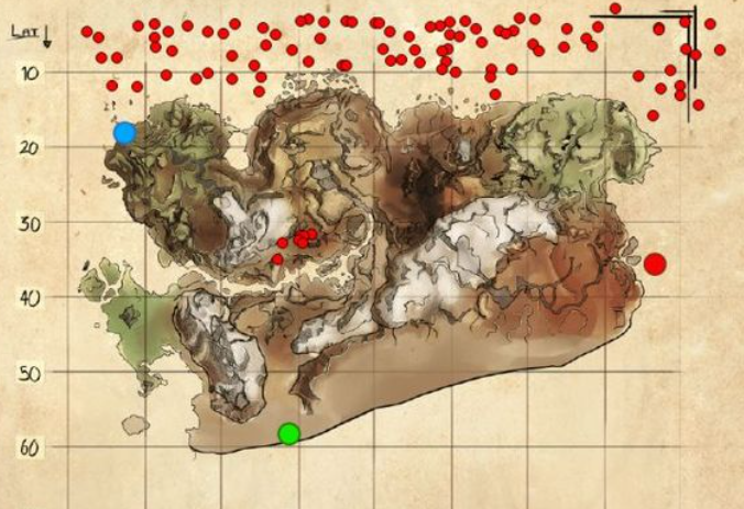 方舟生存进化仙境资源地图 图片14