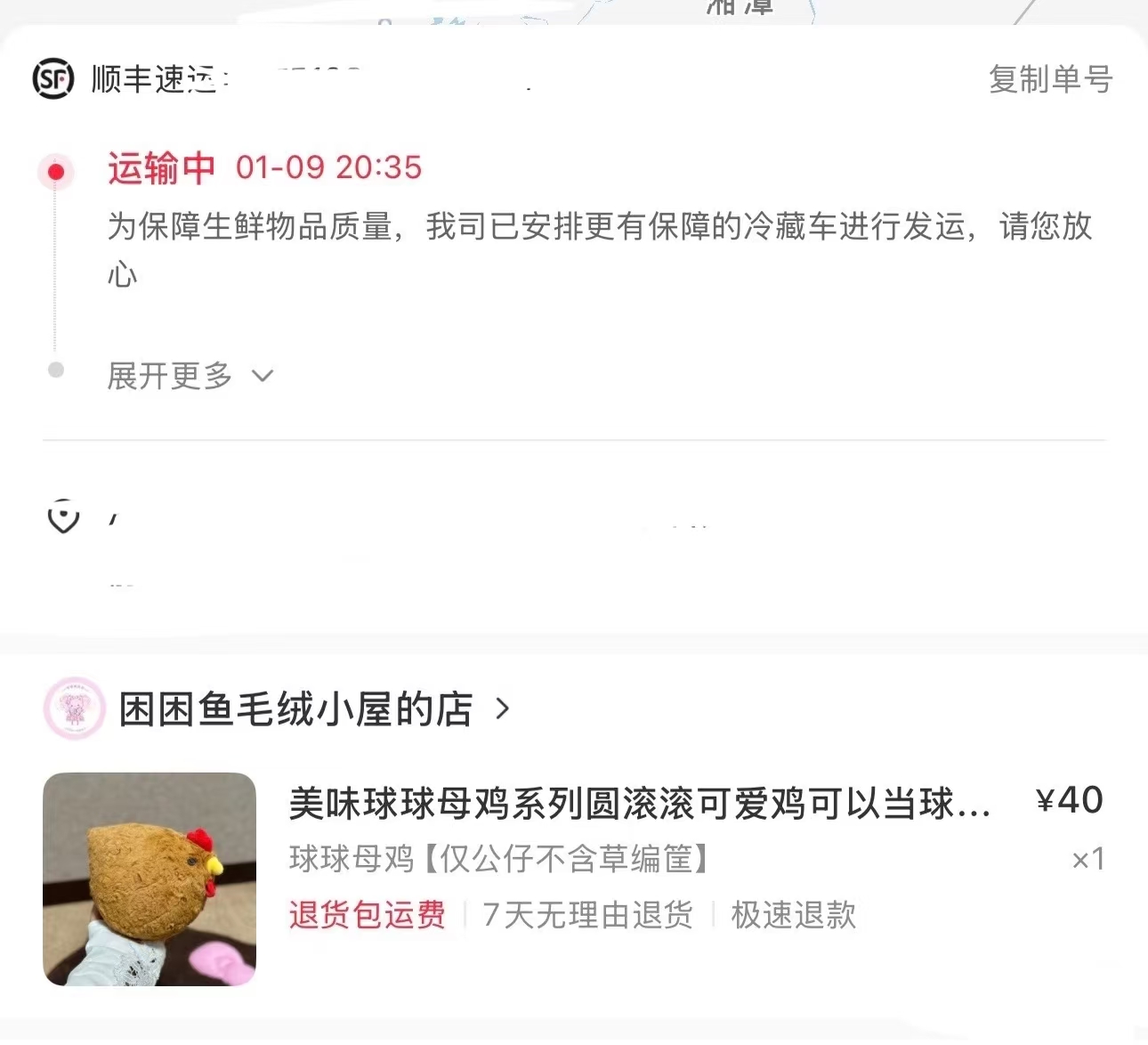 你说用什么运的小鸡玩偶？_图1