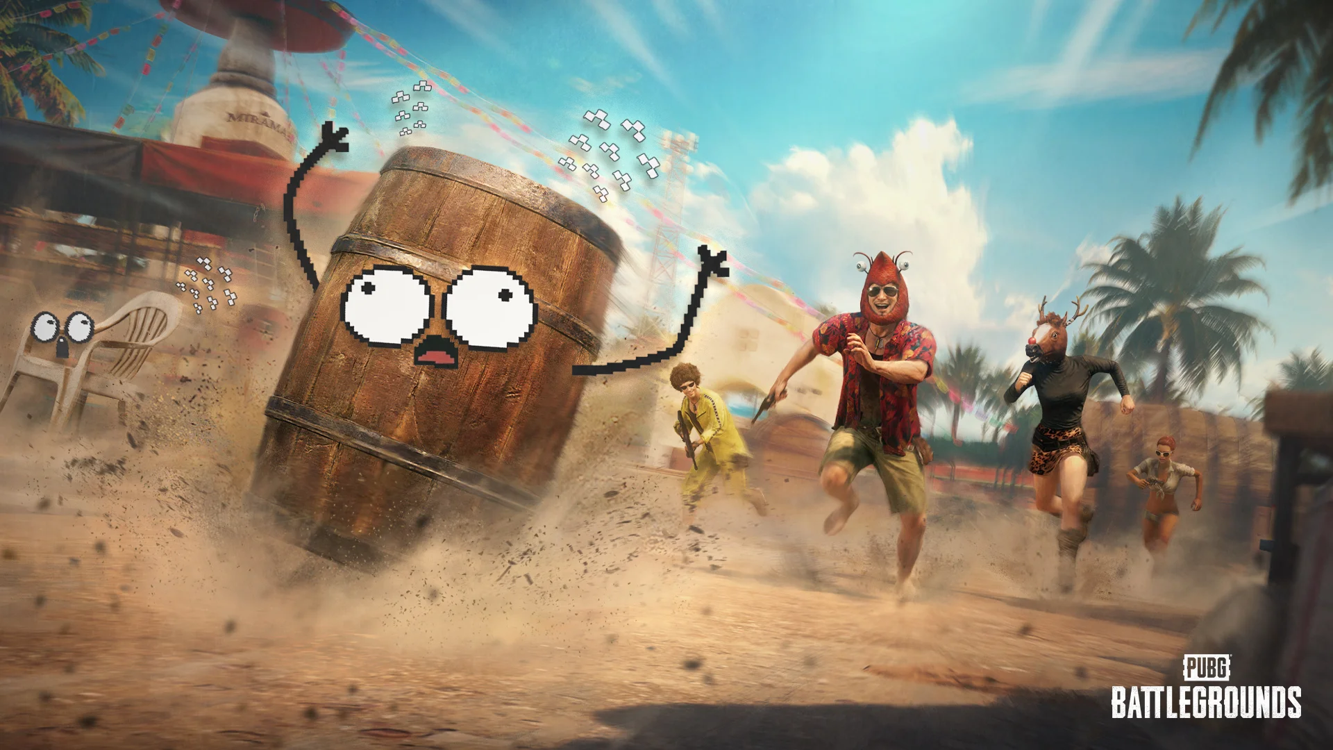 PUBG绝地求生》愚人节「躲猫猫」模式限时登场 化身物件考验伪装与直觉