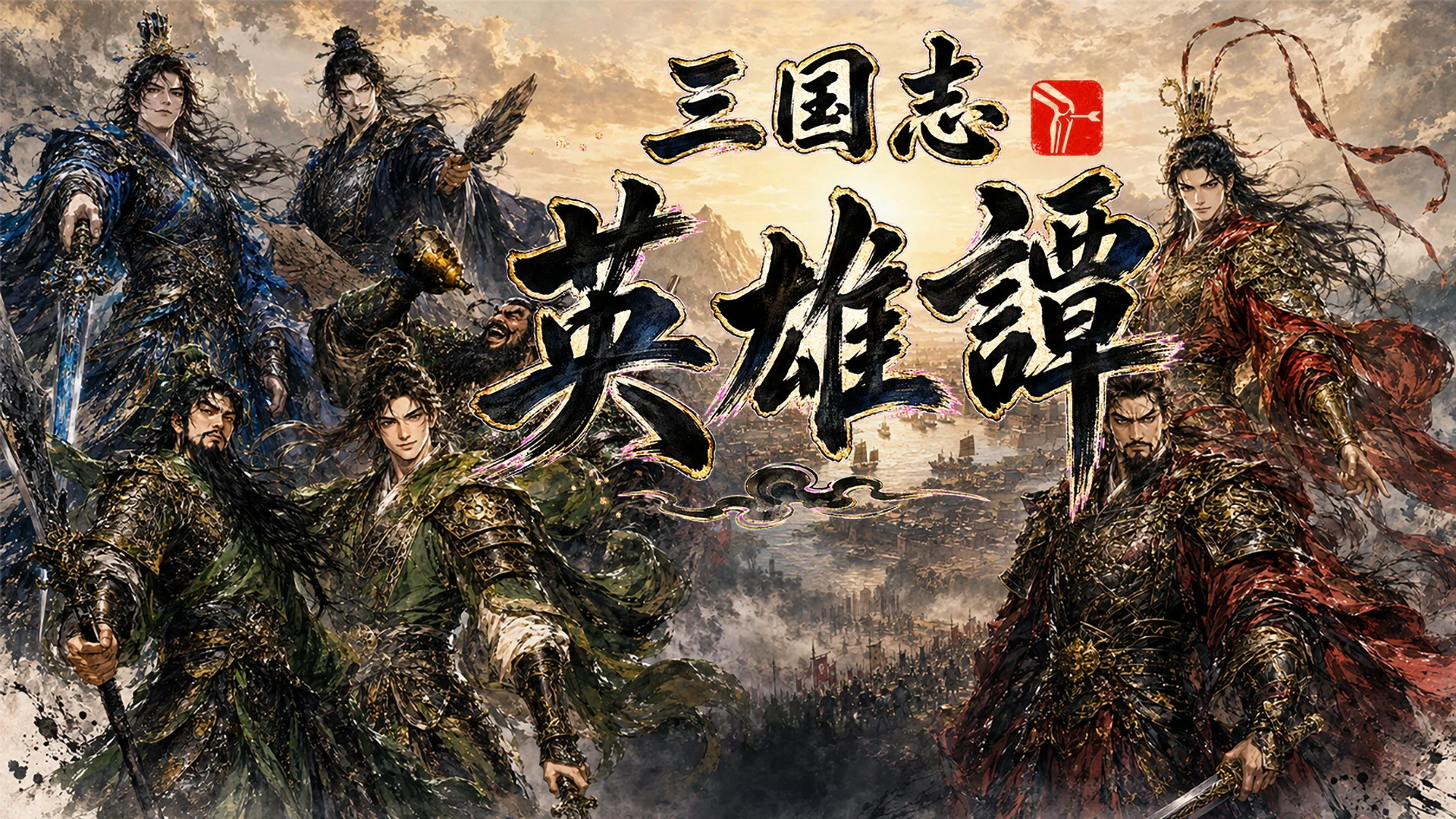 从450多位名武将中选择主角三国志RPG×天下统一SLG《三国志英雄谭》公开