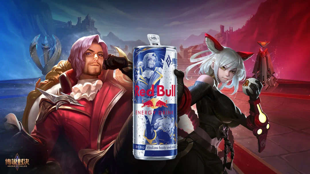 《Garena传说对决》✕RedBull10周年联名罐登场 人气英雄弗洛伦与筱清亮相