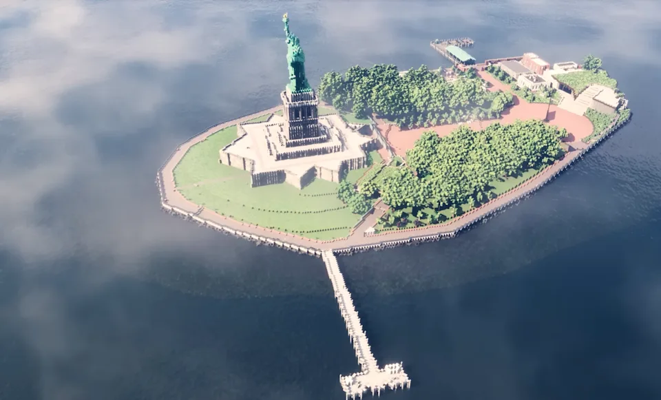 Minecraft“打造1：1地球”不是不可能！纽约曼哈顿区超过5万栋建筑已完成！