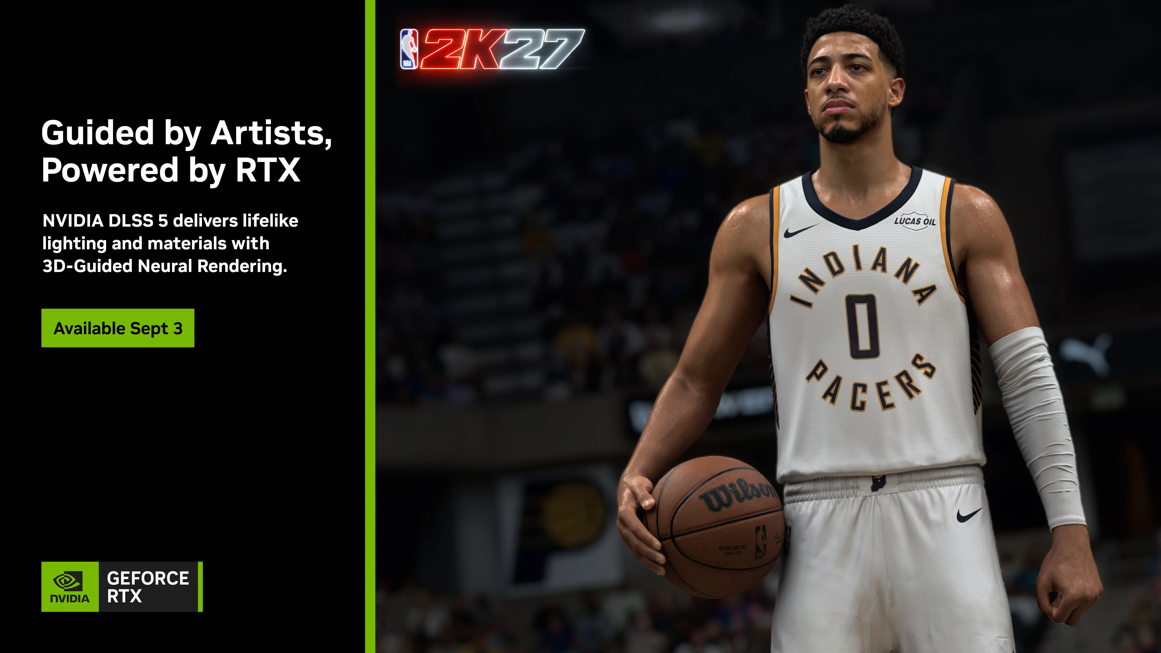 NVIDIA宣布9月4日推出DLSS5将在《NBA2K 27》首发、展现实体写实光影