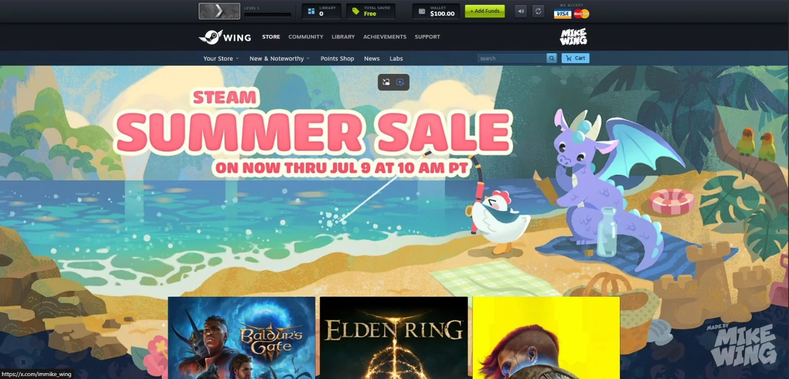国外开发者自制《Steam夏促模拟器》钱包无痛体验买游戏的游戏