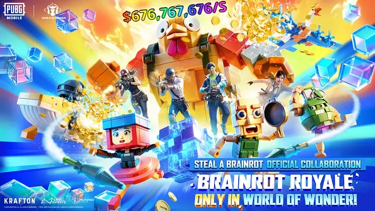 PUBG Mobile 推出“Brainrot Royale”，把梗文化搬进 World of Wonder
