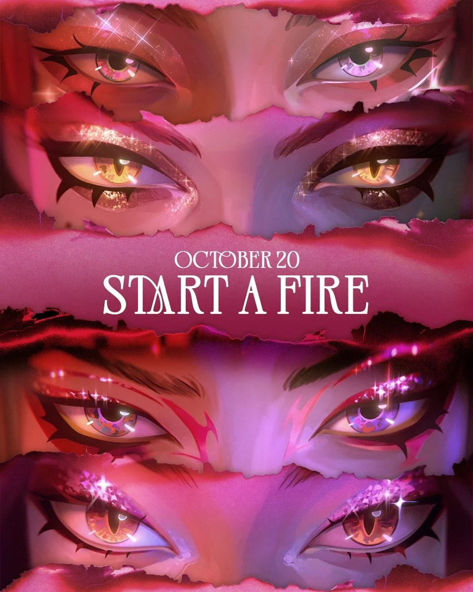 《英雄联盟》虚拟团体K/DA曝光新宣传图预告发表新歌曲《StartAFire》？