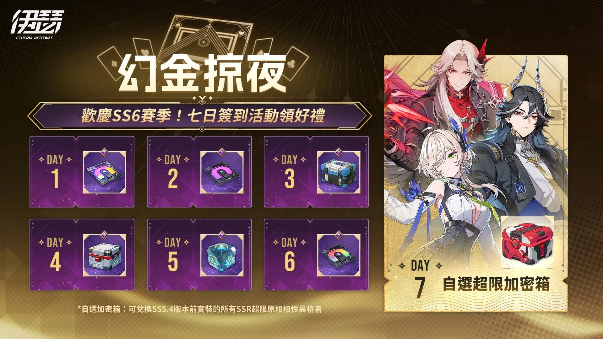 《伊瑟》SS6赛季【幻金掠夜】正式展开 全新主线剧情及玩法登场