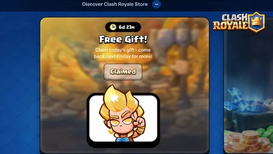 Supercell已经再次发布了《皇室战争》免费英雄女武神表情
