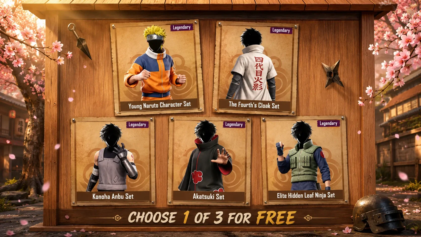 PUBG Mobile国际服4.5版本更新为玩家带来免费火影主题奖励