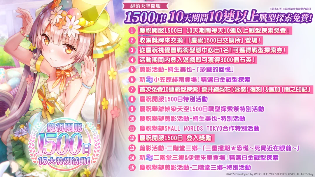 《绯染天空》举办庆祝开服 1500 日活动第二弹 SS＜灵魂共振＞二阶堂三乡／伊达朱里登场