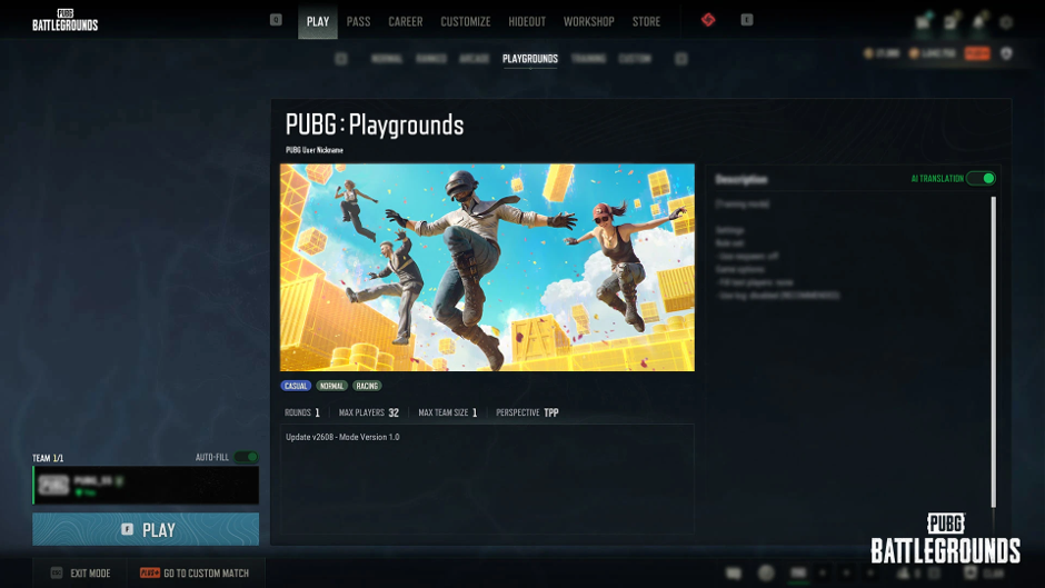 PUBG“蓝圈实验室”：把玩家自制模式带到更大舞台