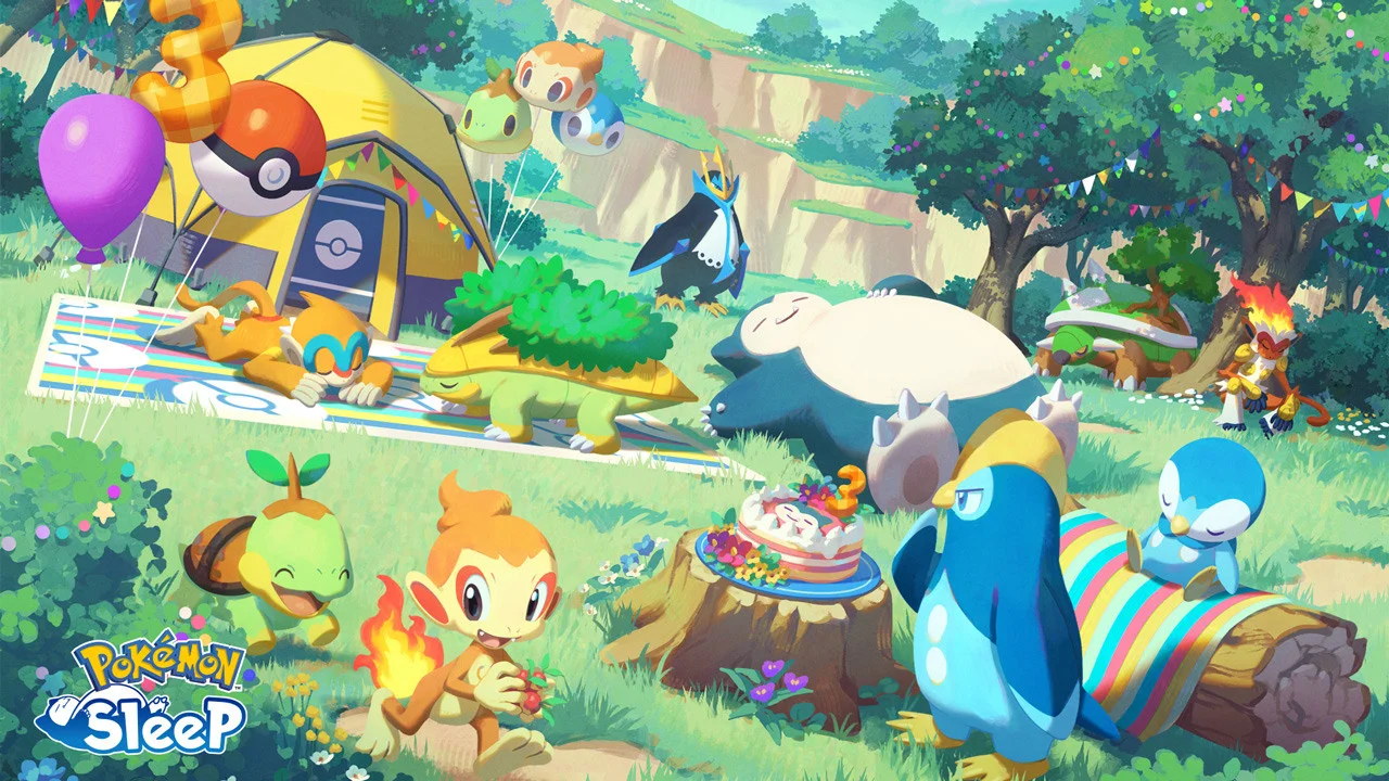 《PokémonSleep》公开三周年活动神奥地区第四世代御三家登场